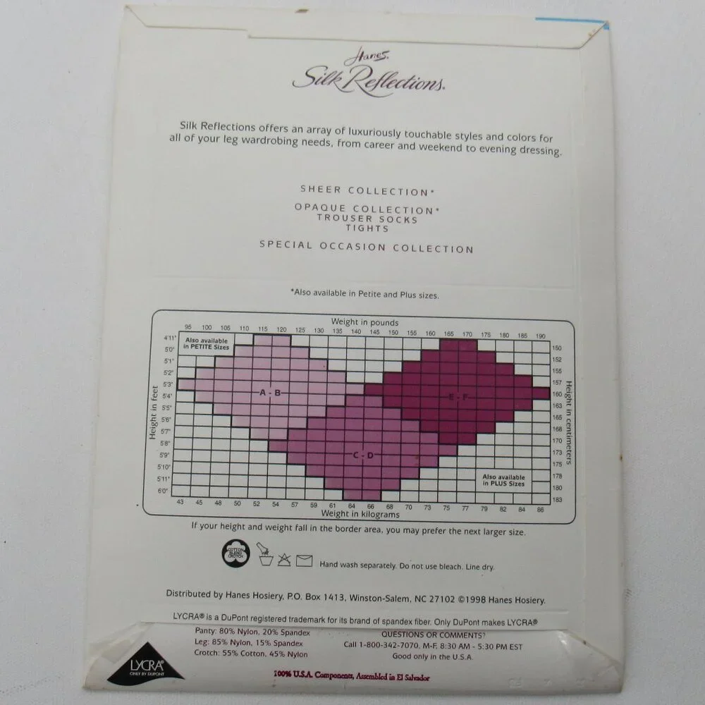 Hanes Silk Reflections Sheer Collection / Shimmer Control Top Pantyhose 4 Pair